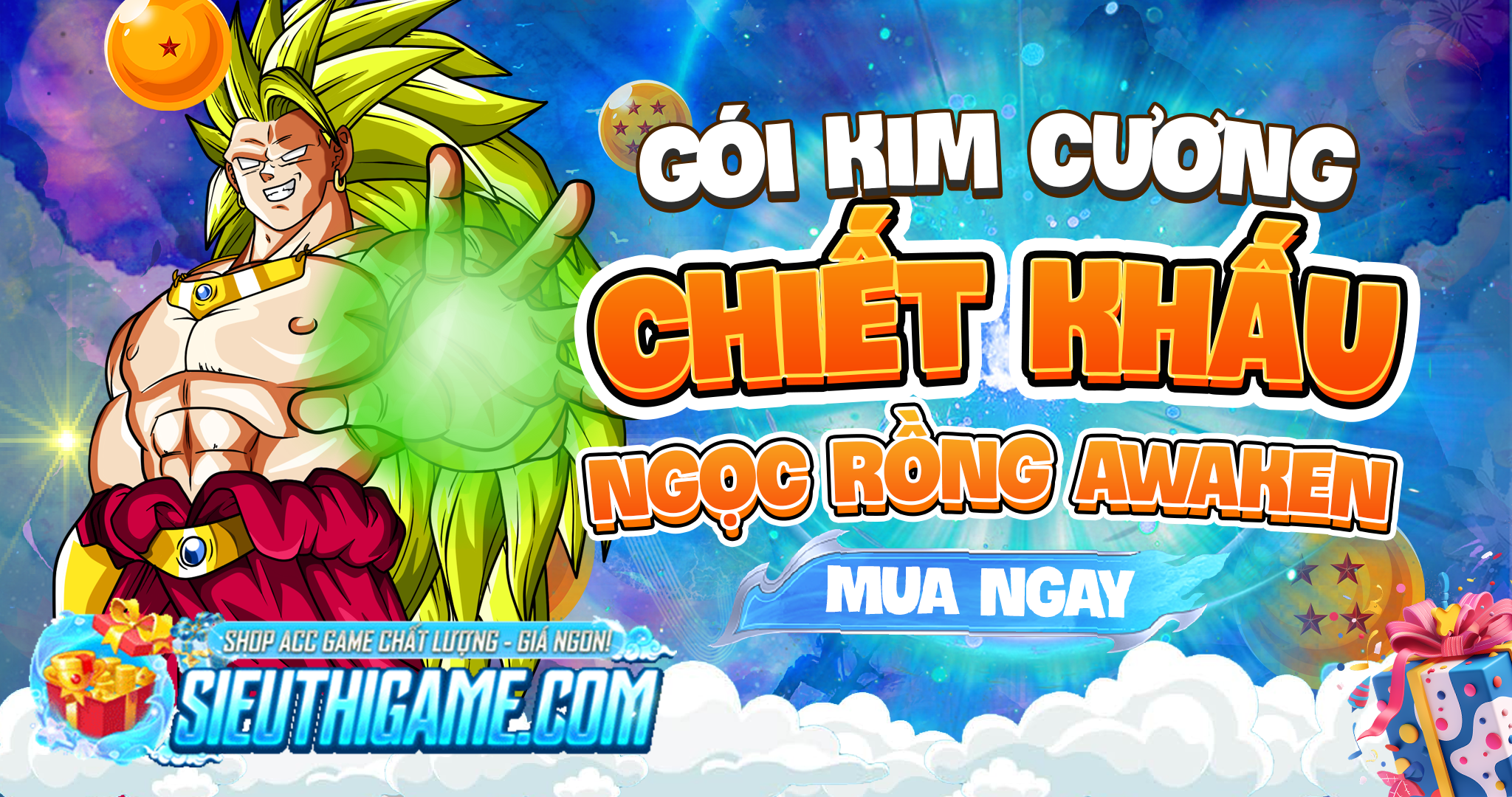 NẠP KIM CƯƠNG CHIẾT KHẤU - NGỌC RỒNG AWAKEN