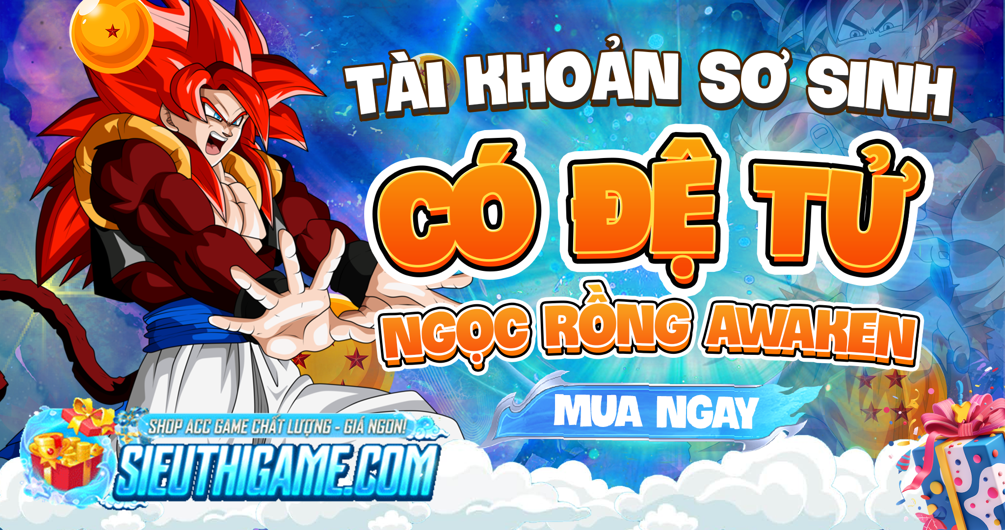 TÀI KHOẢN SƠ SINH NGỌC RỒNG AWAKEN - CÓ ĐỆ TỬ